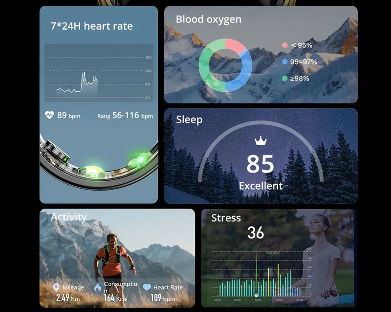 COLMI R06 Smart Ring - Monitor Anelar de Saúde